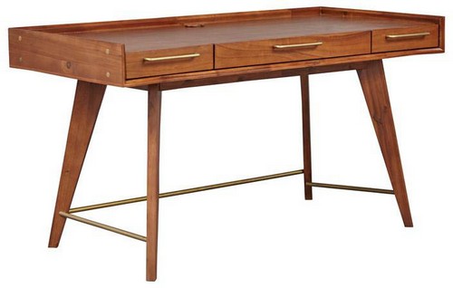 Drevený stojanový stôl Orech Denali 55 3-zásuvkový Acacia
